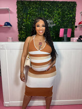 Load image into Gallery viewer, Colorblock Beach Knit Dress- One Size