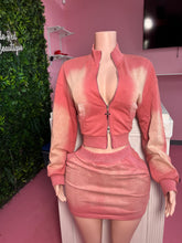 Load image into Gallery viewer, Acid Wash Skirt Set