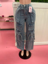 Load image into Gallery viewer, Bad Gyal Cargo Jeans
