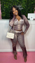 Load image into Gallery viewer, Printed Zip-up Pants Set